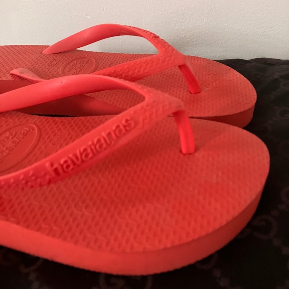 HAVAINAS PLATFORM CORAL FLIP FLOPS - Picture 5 of 11